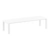 White Vegas Outdoor Table by Siesta - Large 260 cm or 300 cm - Made in Europe