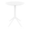 Sky Folding White Round Outdoor Dining Table by Siesta - Made in Europe