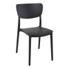 Black Monna chair by Siesta - Outdoor Stacking Chair