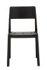 Black Plank Outdoor Stacking Chair