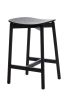 Emilie Black Timber Kitchen Stool - Scandinavian Design