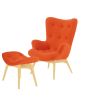 Premium Replica Grant Featherston Chair and Ottoman Orange