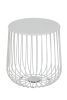 Geometric Wire Side Table White