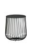 Geometric Wire Side Table Black