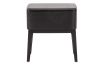 Hanna Bedside Table with Drawer - Black Timber
