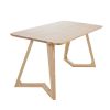 Kantet Dining Table - Solid Ash Timber 150 cm Rectangular