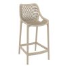 Air Bar Stool 65 cm Taupe by Siesta - Made in Europe