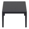 Sky Outdoor Side Table by Siesta - Black - Made in Europe