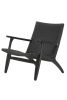 Replica Black CH25 Easy Chair by Hans Wegner