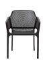Replica Black Net Armchair - Plastic Outdoor Chair