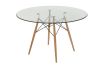 Replica Charles Eames Glass Dining Table 120cm