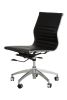 Replica Charles Eames Premium Leather Low Back Office Chair with No Arms