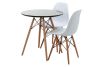 Replica Charles Eames Round Wood Leg Table - 70 cm