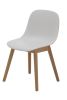 Replica Fiber Side Chair with Wood Base - Ash Timber Frame