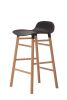 Replica Form Bar Stool by Normann Copenhagen - Natural Frame with Black Seat