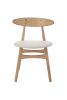Replica Hans Wegner CH33 Dining Chair - Ash Timber with White Seat