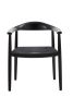 Replica Hans Wegner PP501 Dining Chair - Black Timber
