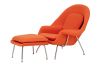 Replica Orange Womb Chair and Ottoman - Eero Saarinen Design
