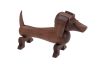 Replica Walnut Wooden Dog - Timber Dachshund Figurine