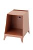 Terracotta Retro Bedside Table with Laptop Stand