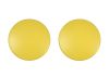 Set of 2 Large Yellow Dots - Replica Coat Hooks