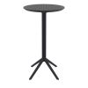 Sky Folding Outdoor Bar Table - Round Black table by Siesta