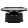 Black Sigge Coffee Table by Dane Craft - Javi Pedestal Table