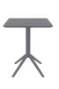 Sky Folding Square 60 Grey Dining Table by Siesta - Made in Europe