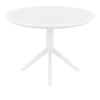 Sky Table 105 - Round White Outdoor Table by Siesta