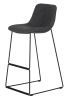Umbria 75 cm Bar Stool with Charcoal Linen Seat