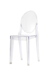 Victoria Ghost Chair Clear - Replica Transparent Dining Chair