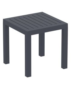 Anthracite Grey Ocean Side Table | Plastic Occasional Outdoor Side Table
