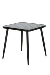 Replica Fermob Square Dining Table | Black powder-coated Aluminium Outdoor Table