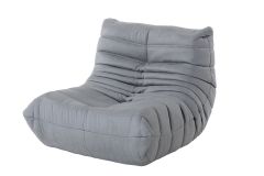 Replica Togo Chair with Light Grey Fabric - Fireside Lounge Chair
