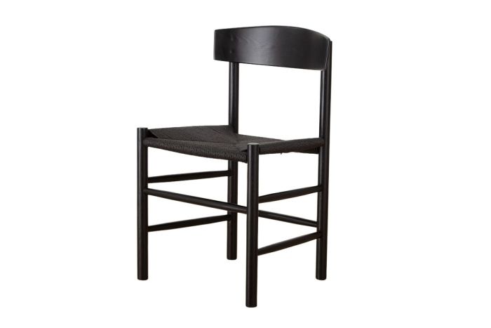 J39 Shaker Dining Chair Black Oak Timber Mogensen