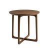 Astrid Round Side Table - Walnut -