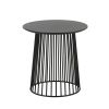 Black Cylinder Side Table