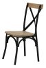Black Bella Cross Back Chair