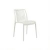Bordeaux White Outdoor Dining Chair - Stacking Polypropylene