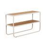 Christina Metal and Timber Console Table - White