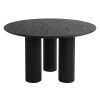 Doric Dining Table 120 cm Round - Black