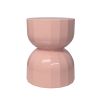 Geometric Roly Side Table / Stool - Pink
