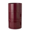 Replica Hex Modular Cabinet – 2 Drawer plus Storage Compartment – Deep Burgundy
