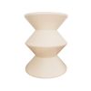 Hourglass Stool Ivory – Retro Low Stool