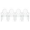 Set of 4 Miniature Ghost Chairs - Dolls House Chairs