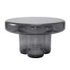 Napier Retro Glass Coffee Table Smoke Grey