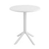 Ozone White Round Outdoor Dining Table 60 cm Diameter