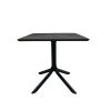Ozone 80 cm Square Black Outdoor Table