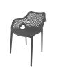 Ozone XL Arm Chair Grey - Plastic Outdoor Dining Chair