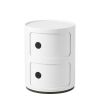 Replica Anna Ferreiri Componibili Storage Unit 2 Round - White